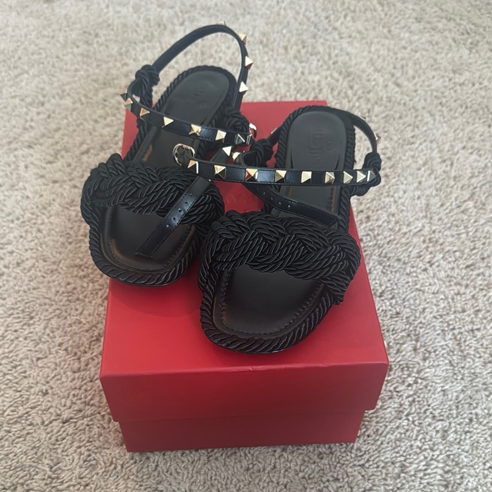 Brand new black Valentino sandals
